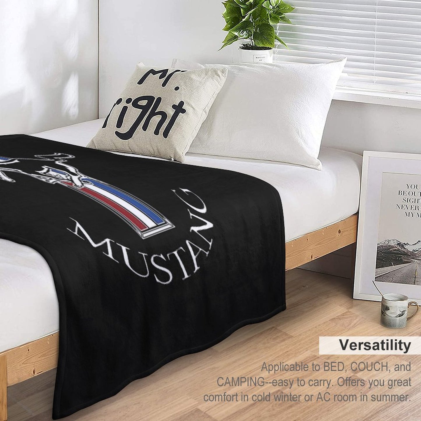 Ford Mustang Logo COLOUR Throw Blanket
