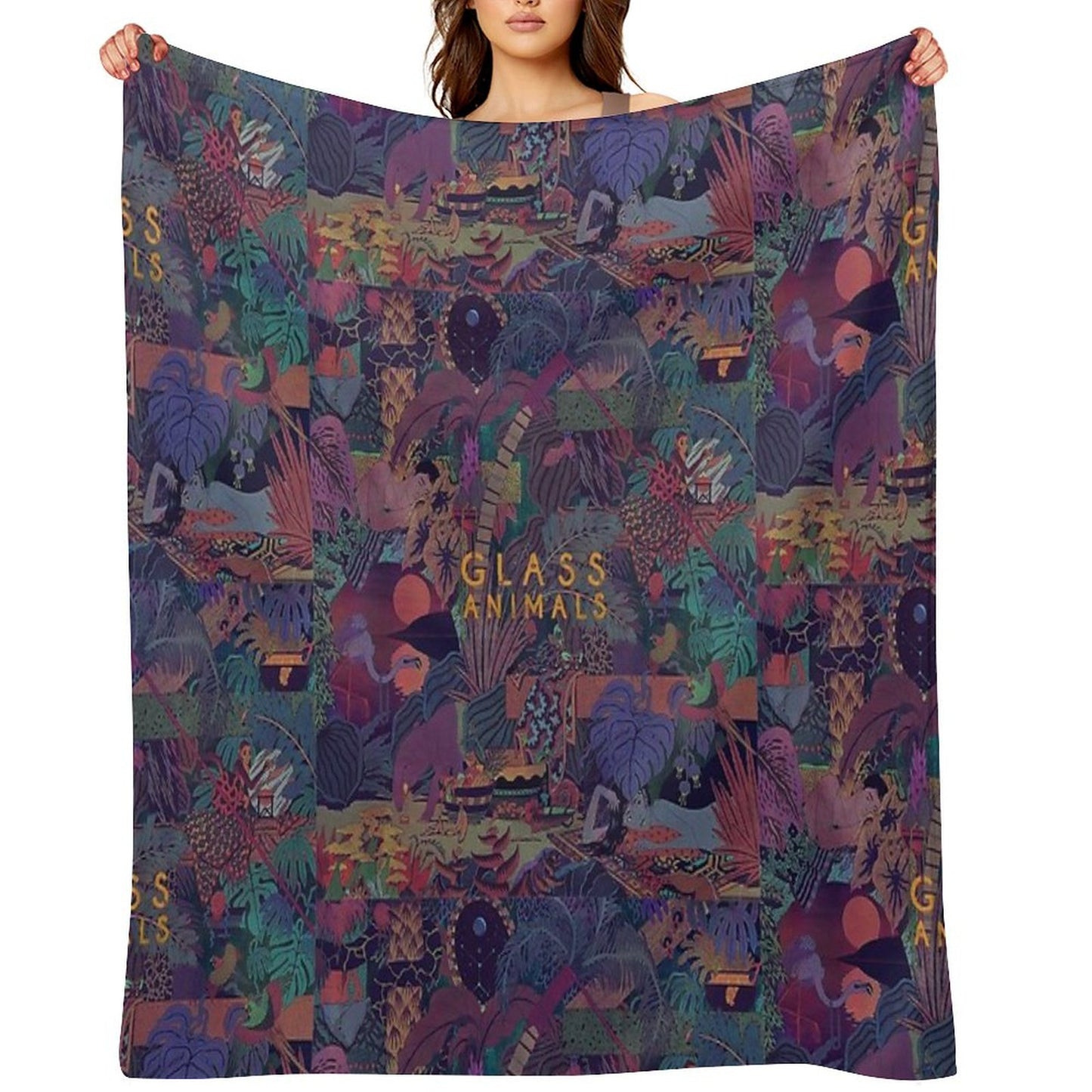 Glass Animals Zaba Throw Blanket