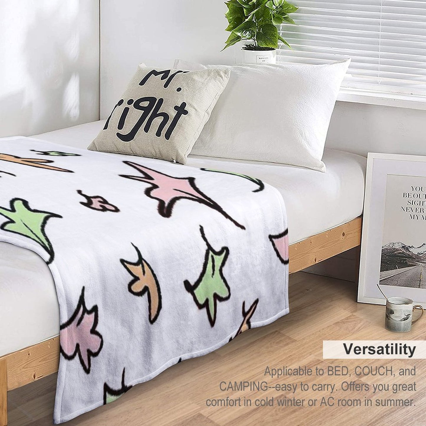 Hearstopper Netflix Leaves Throw Blanket