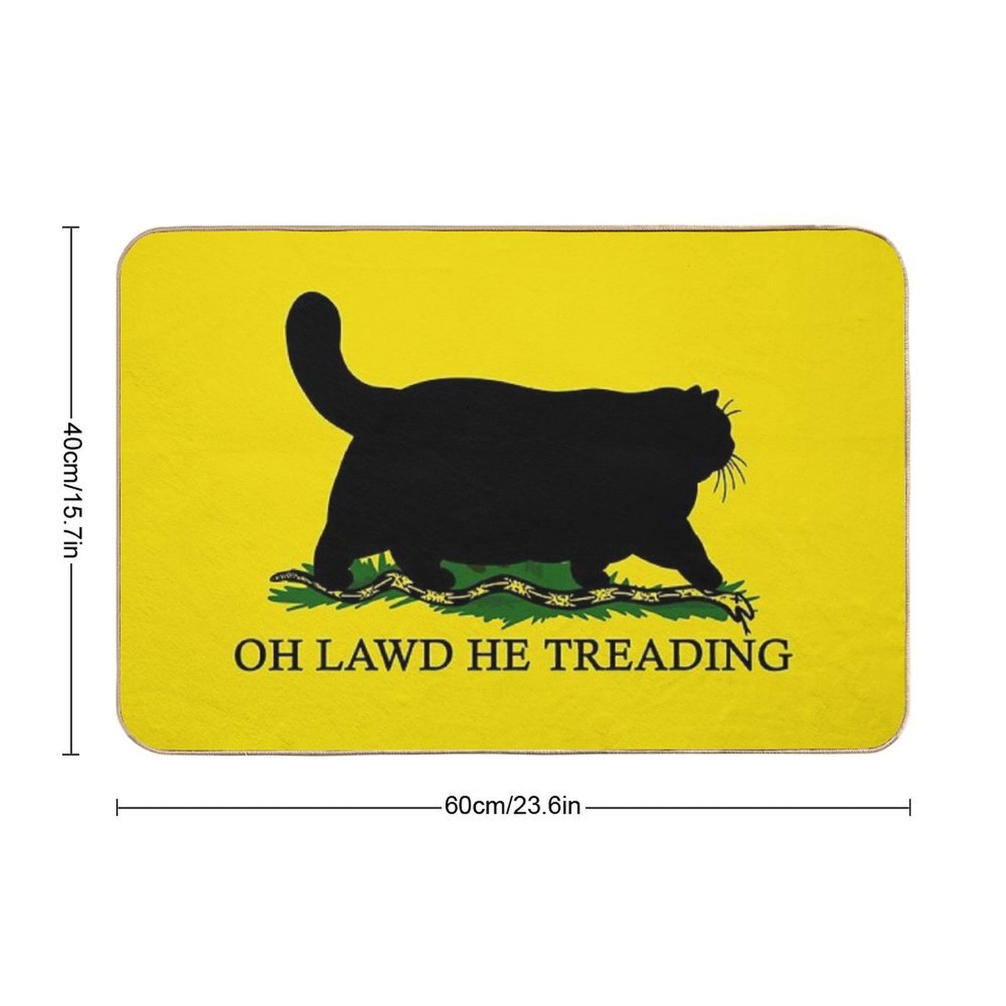 Oh Lawd He Treading Bath Mat