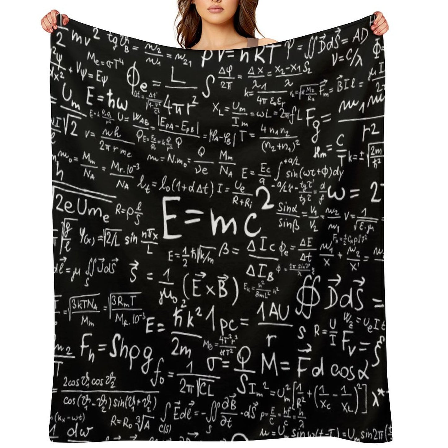 Physics Equations Throw Blanket