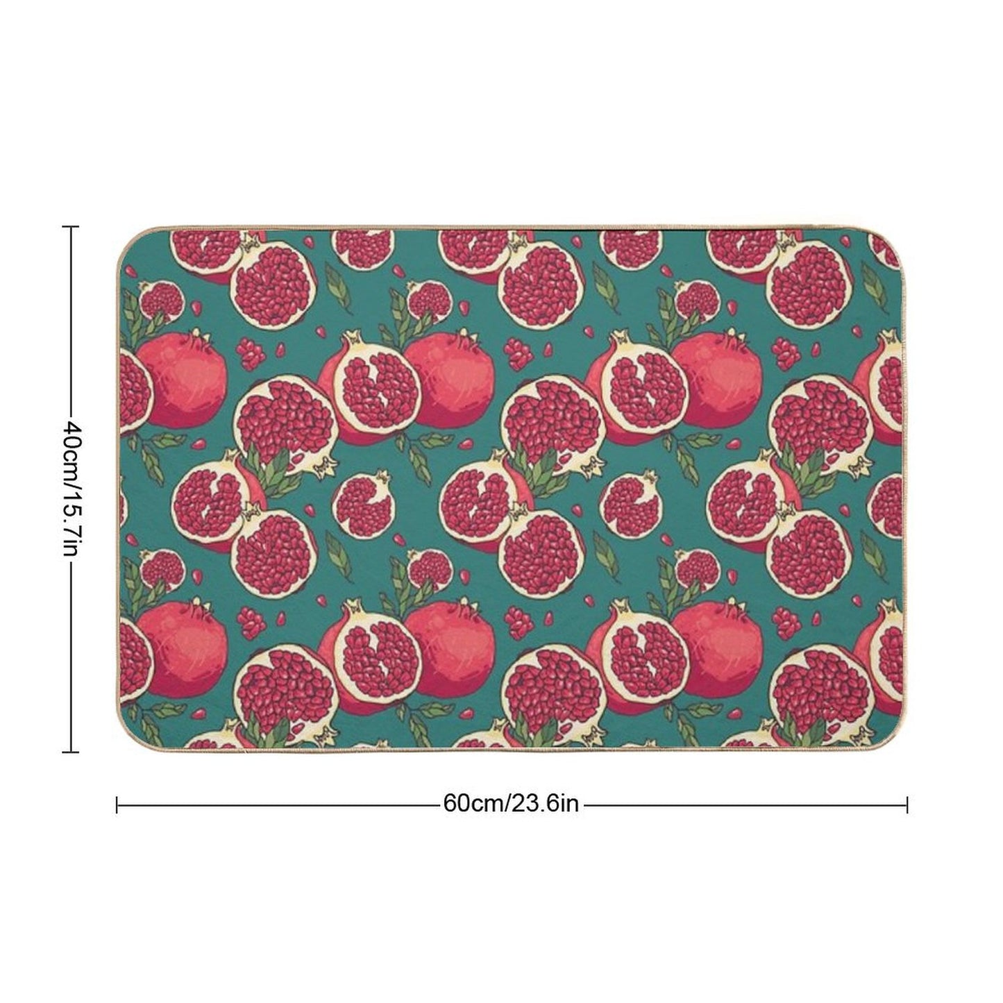 Juicy Pomegranate Fruits Bath Mat