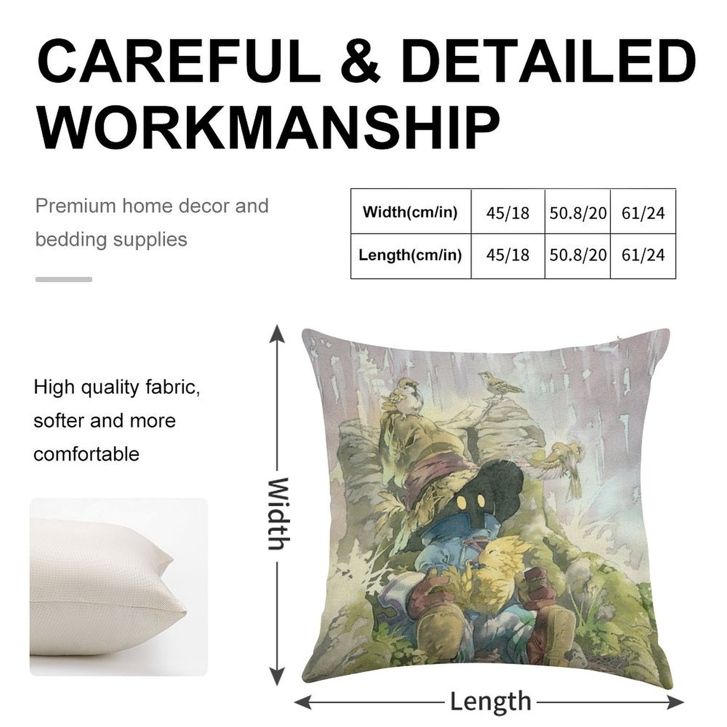 Vivi Rain Linen Throw Pillow Cover