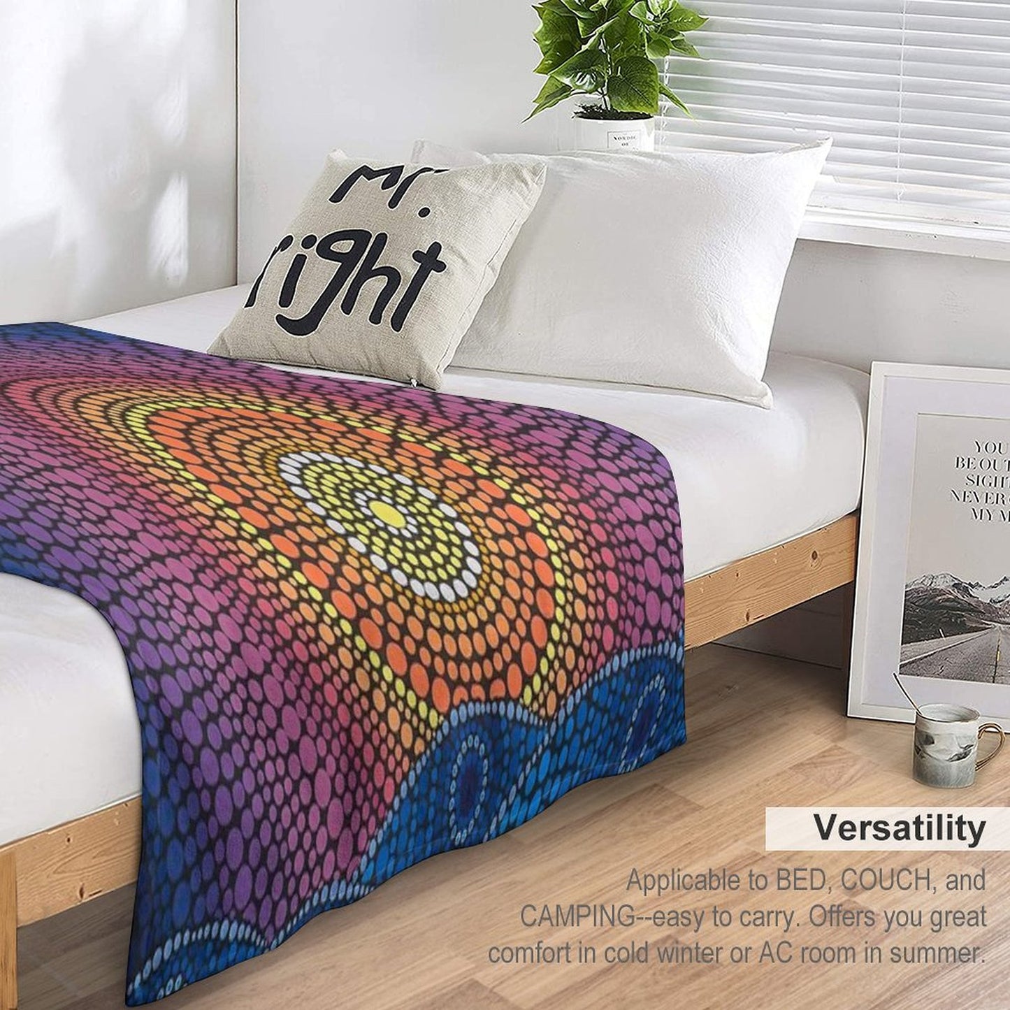 The Calm Beneath Throw Blanket