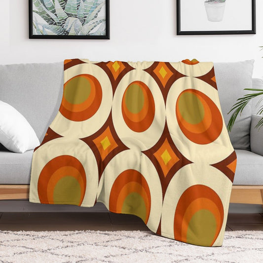Mid-Century Modern 70s Throw Blanket