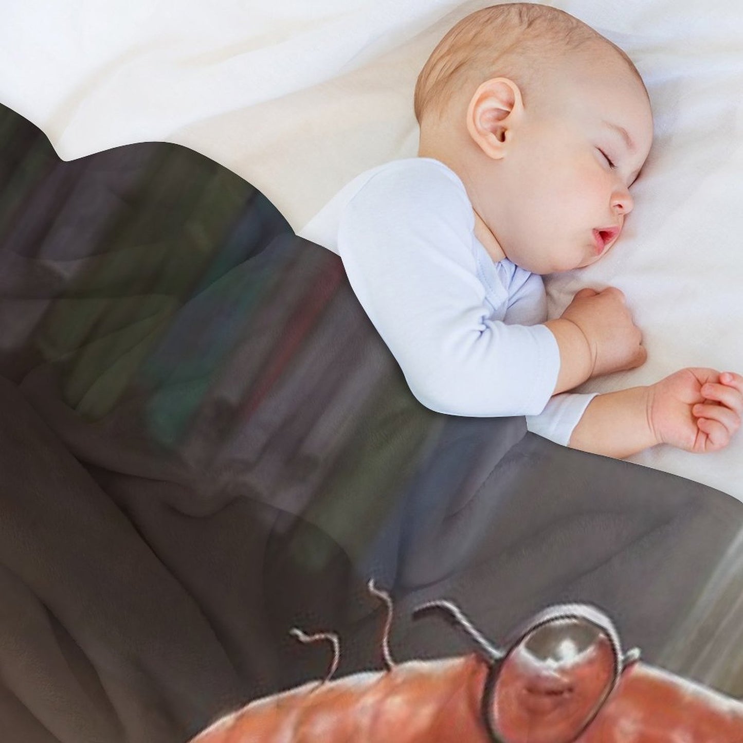 Shrimp Smiling Friends Throw Blanket