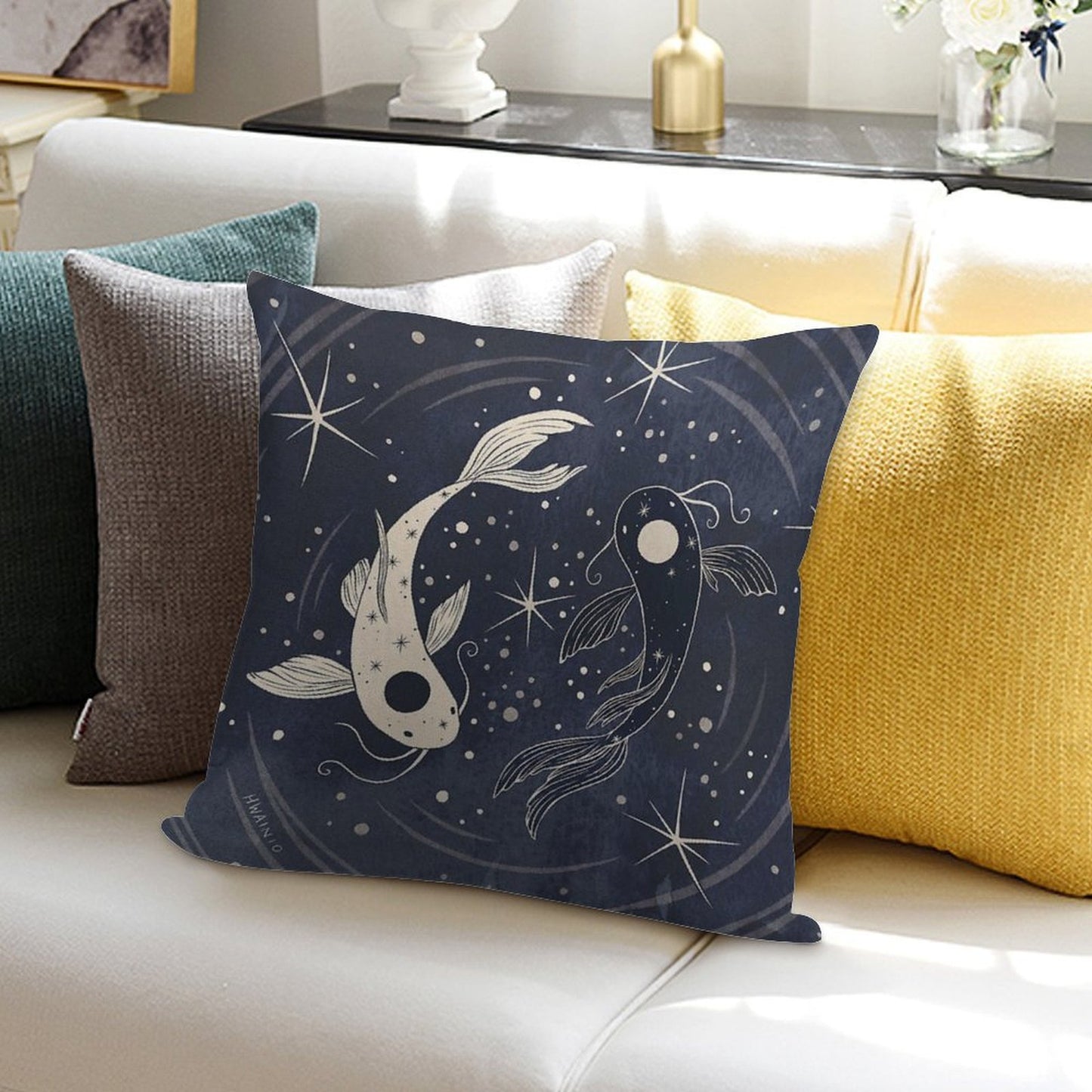 Tui And La Soft Skin-Friendly Throw Pillow