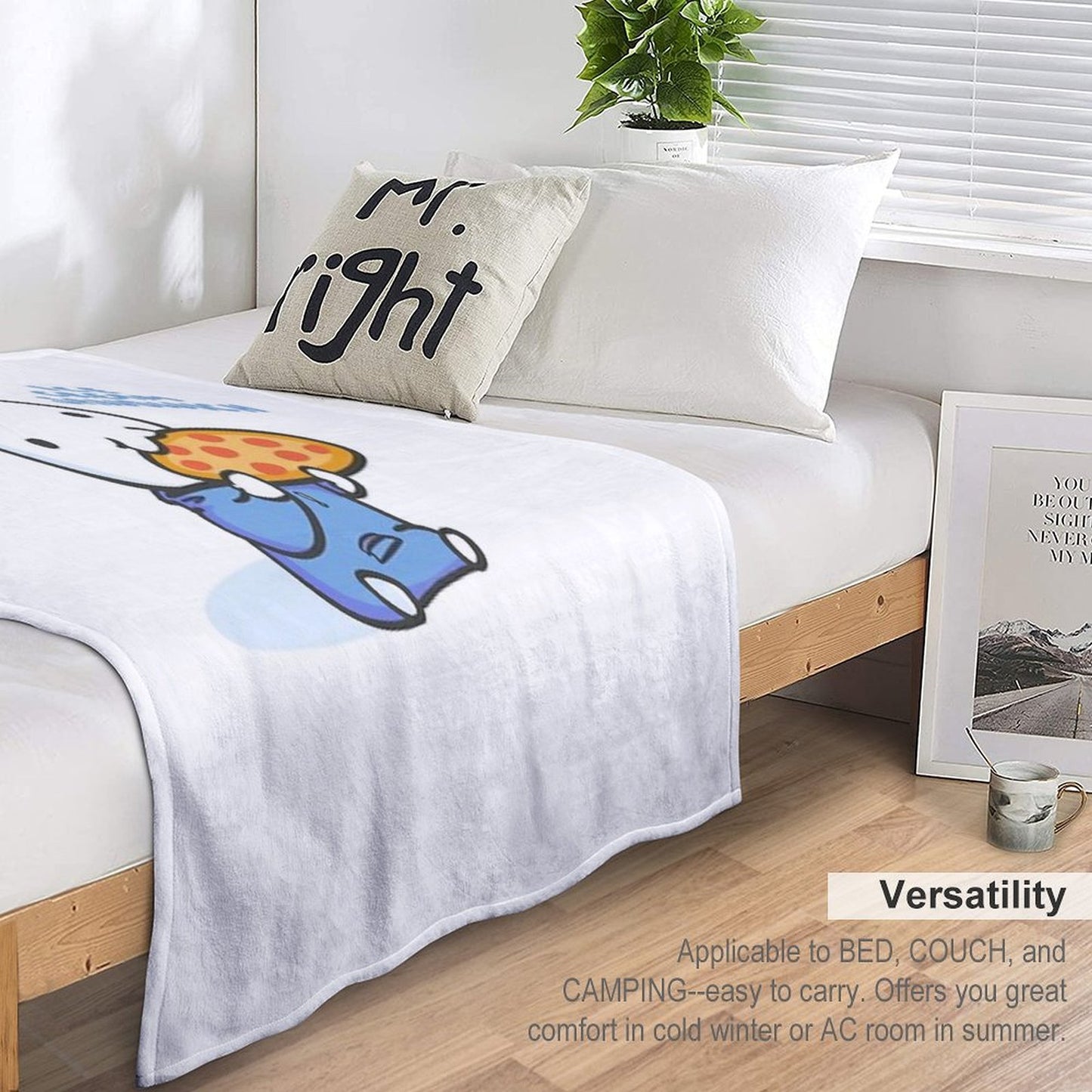 Ice Cream Sandwich Merch Ice Cream Sandwich Eat Pizza Throw Blanket