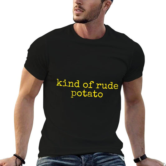 Sweet Potato And Kind of Rude Potato Oversized Silhouette T-Shirt