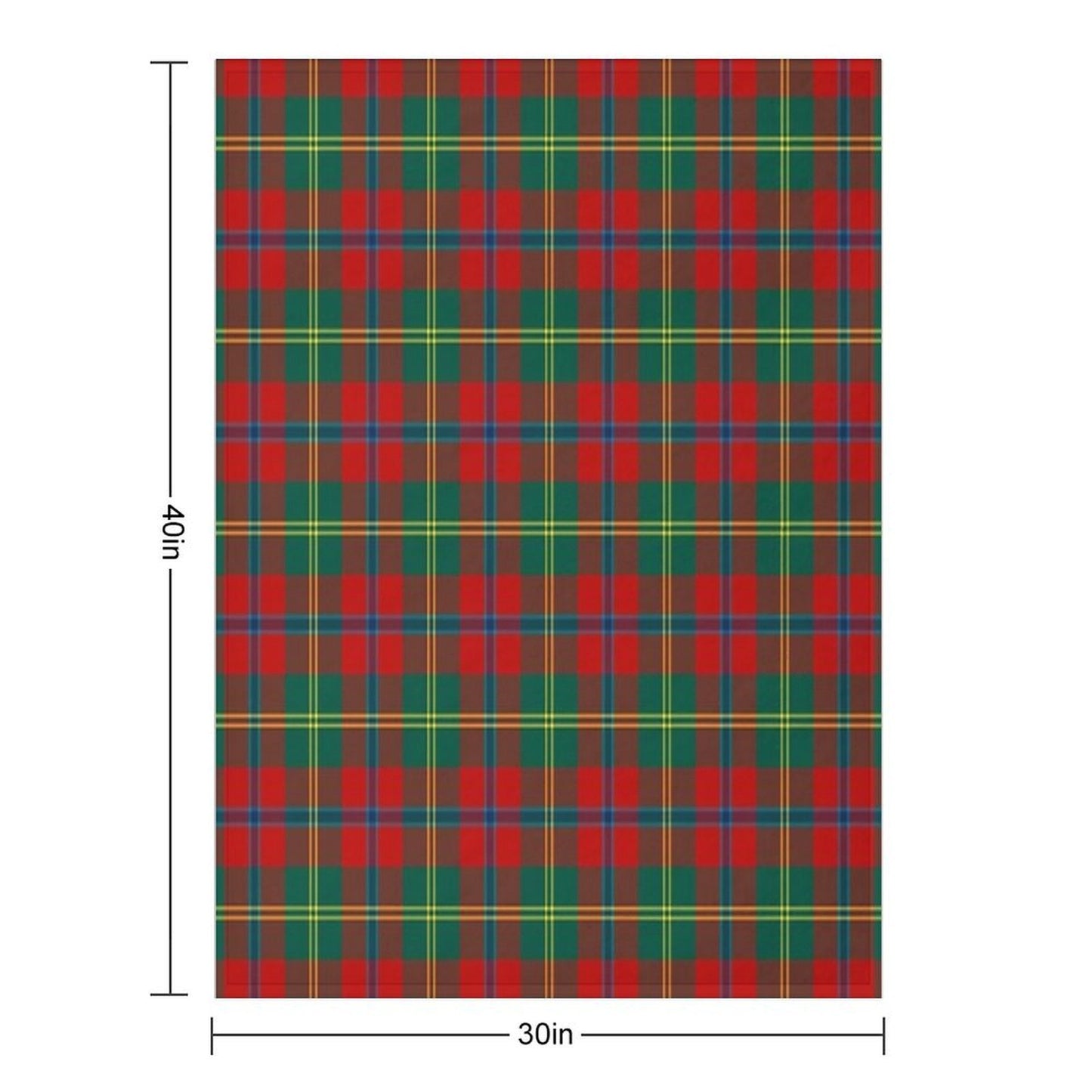 HUTCHINSON (Hutcheson) Tartan ✧ Border Reiver Clan & Family Name Plaid Throw Blanket