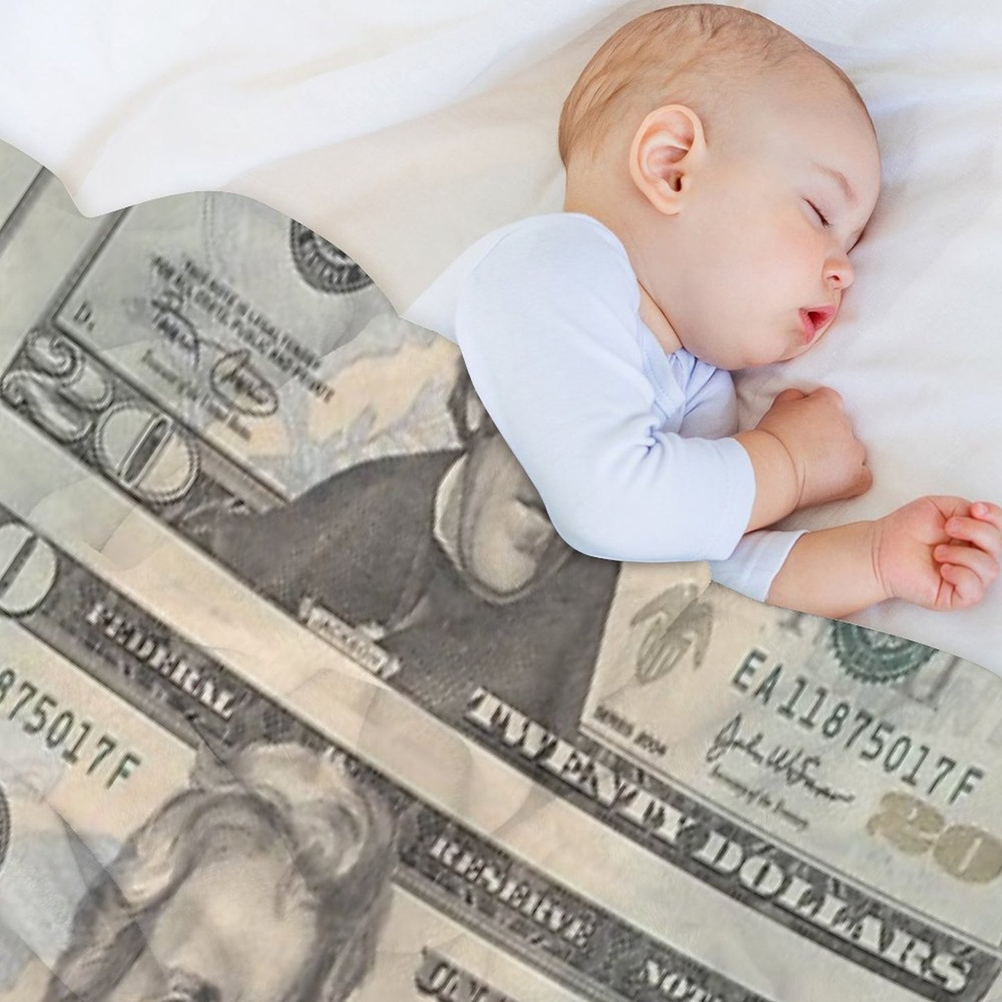 United States Twenty-dollar Bill - Andrew Jackson Throw Blanket