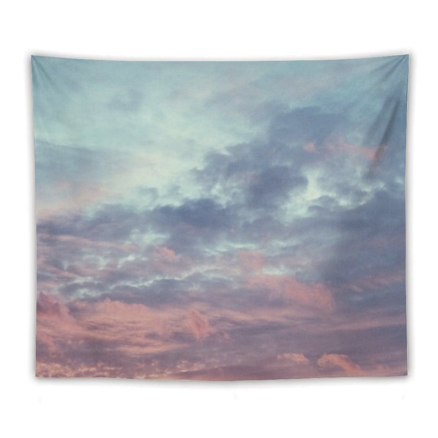 Pink Purple And Blue Summer Sunset Tapestry
