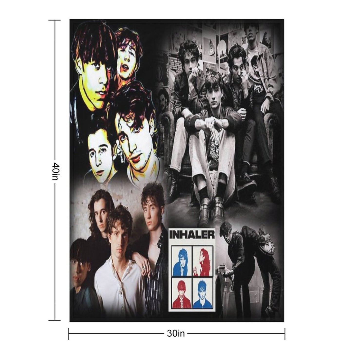 Inhaler Band Dublin Throw Blanket