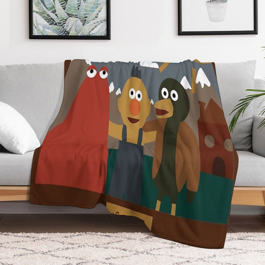 Don't Hug Me I'm Scared Minimalist Throw Blanket