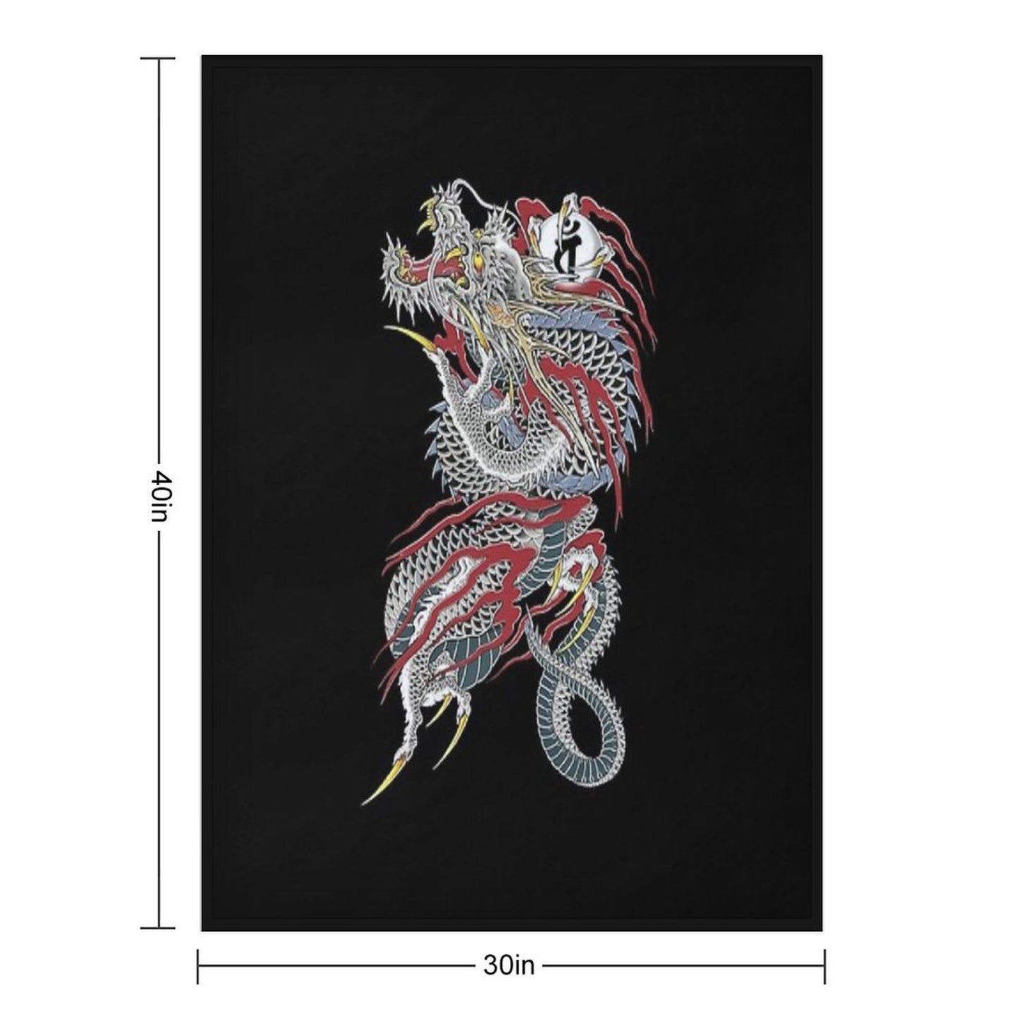 Kiryu Kazuma - Dragon of Dojima (Yakuza) Throw Blanket