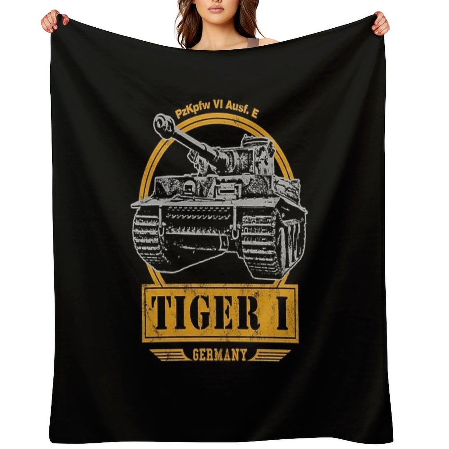 Tiger I - WW2 German Tank Throw Blanket