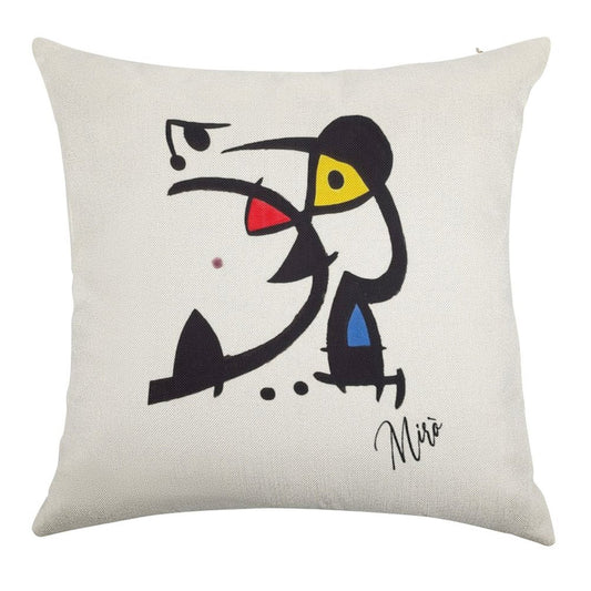 Mirò Linen Throw Pillow Cover