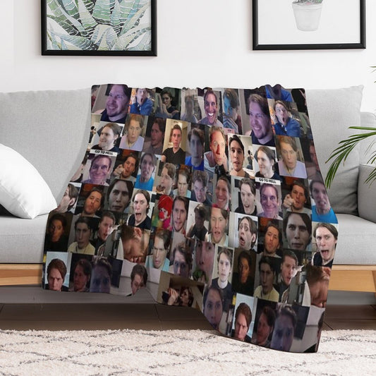 Jerma Collage Throw Blanket