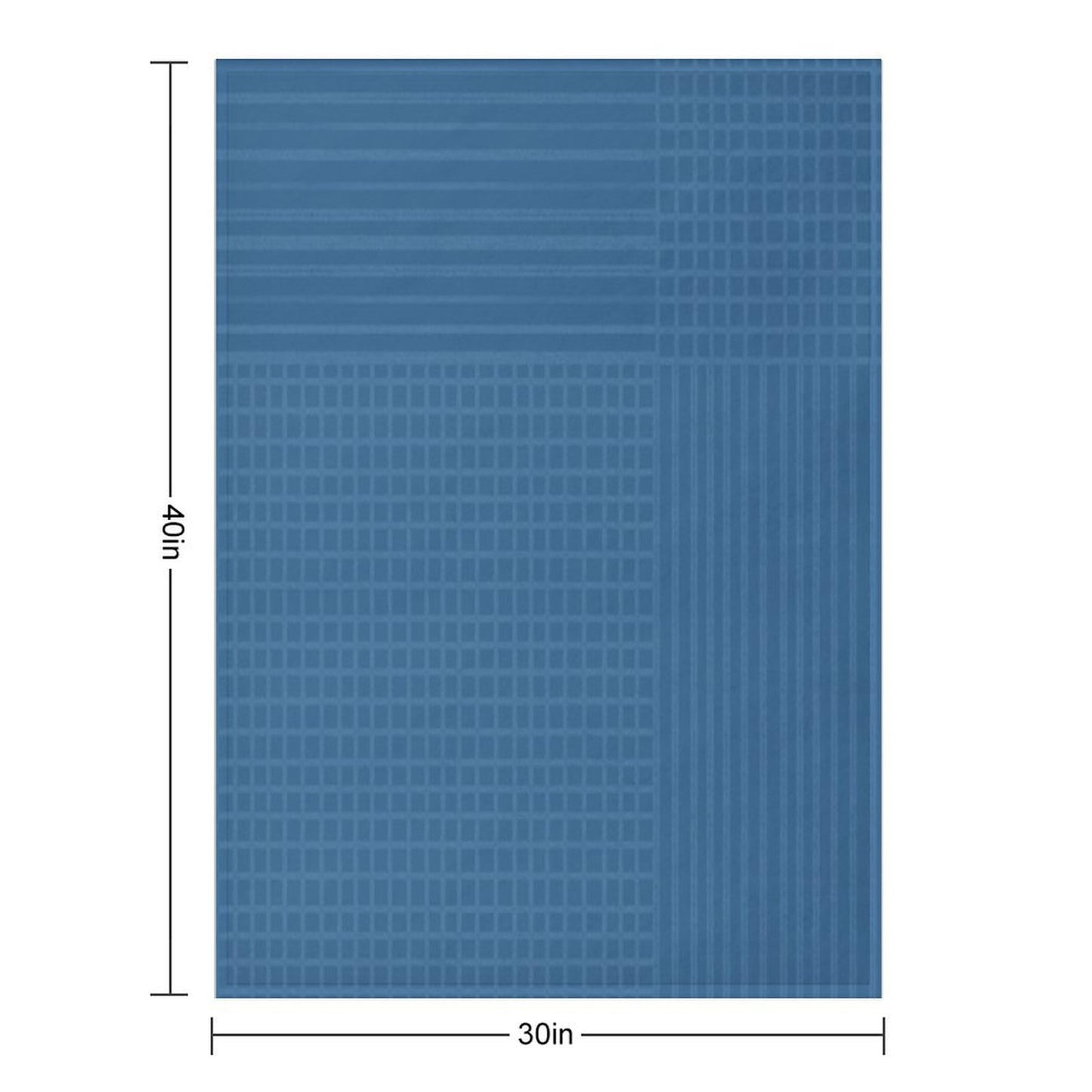 Light Stripes And Tartan on A Blue Background. Throw Blanket