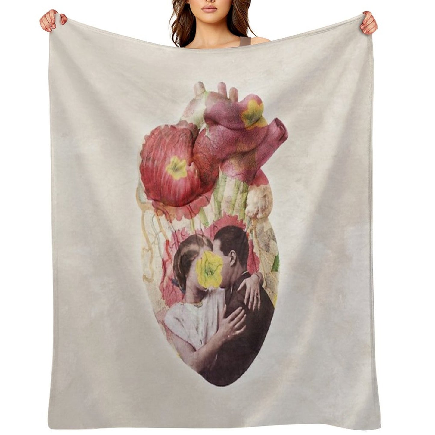 You Are In My Heart - Floral Version Throw Blanket