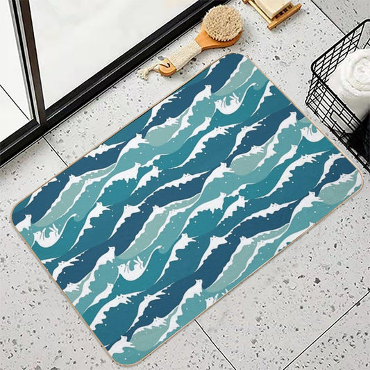 Cat Landscape 135 Cat Waves Bath Mat