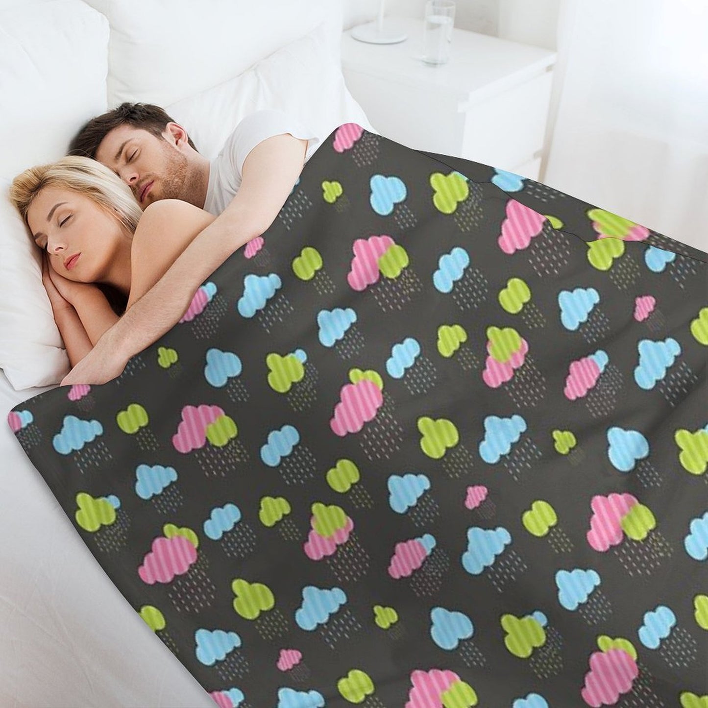 Rainy Clouds Throw Blanket