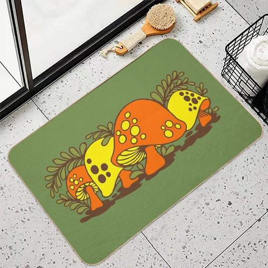 Vintage Sears Merry Mushroom Bath Mat