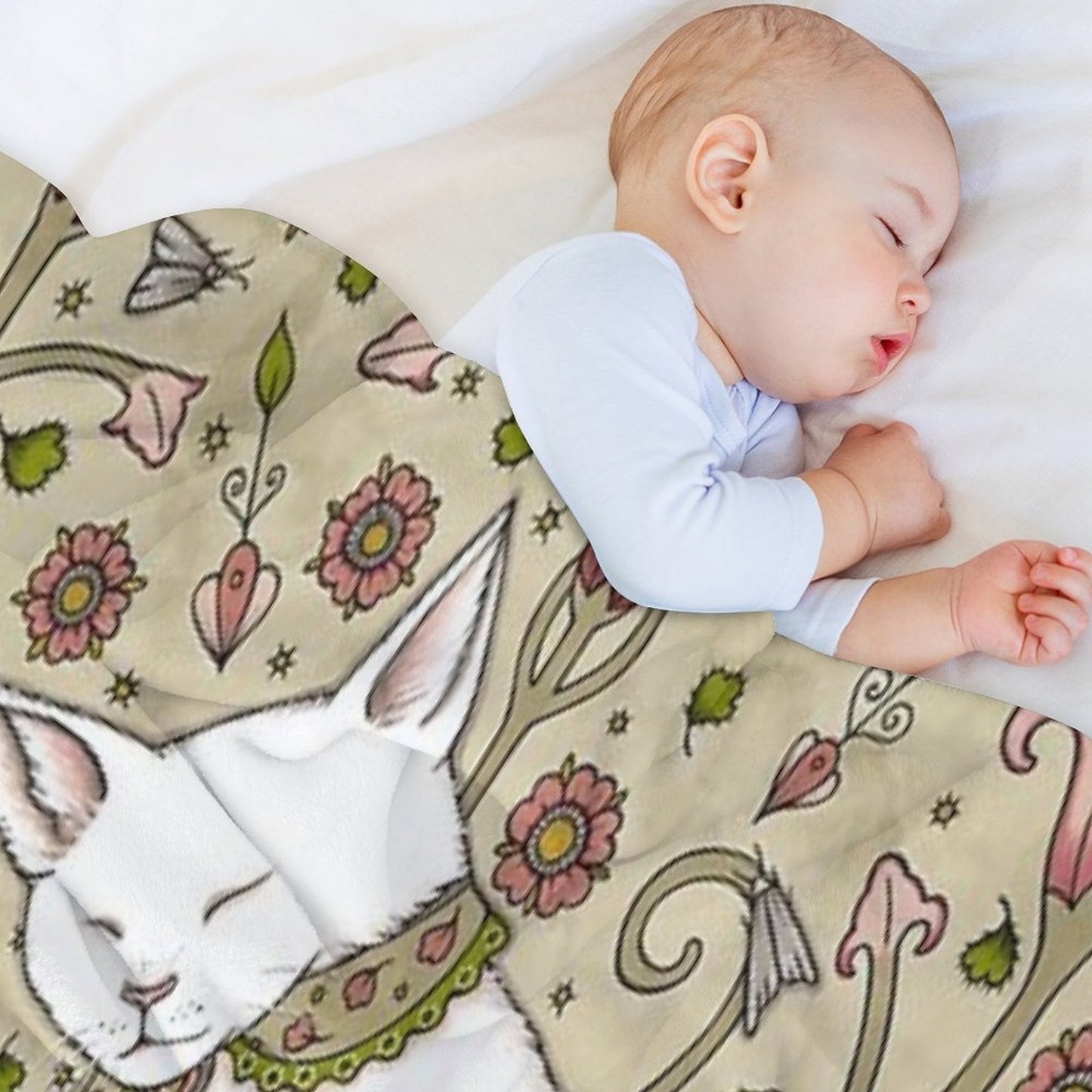 Mice And Moths Throw Blanket