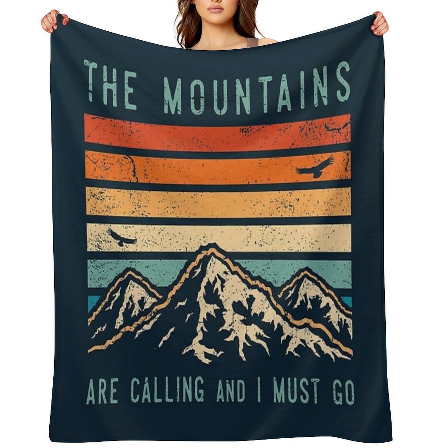 The Mountains Are Calling And I Must Go Throw Blanket