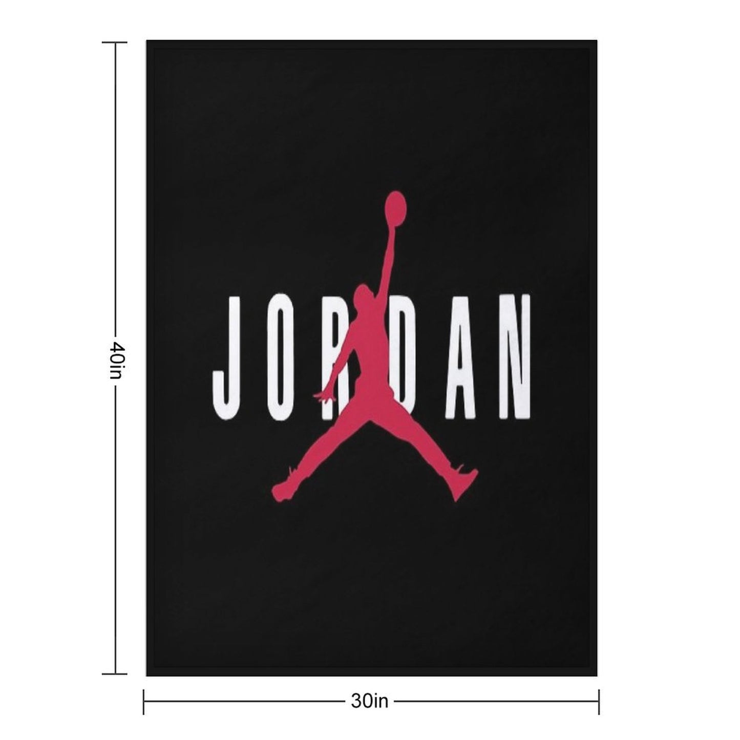 Jordan Basketball Throw Blanket