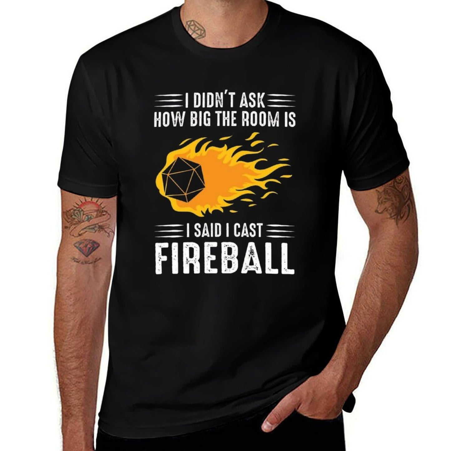 I Cast Fireball Wizard Sorcerer DM Gift TTRPG Classic T-Shirt