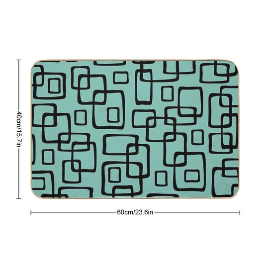Mid Century Modern Decoration Bath Mat