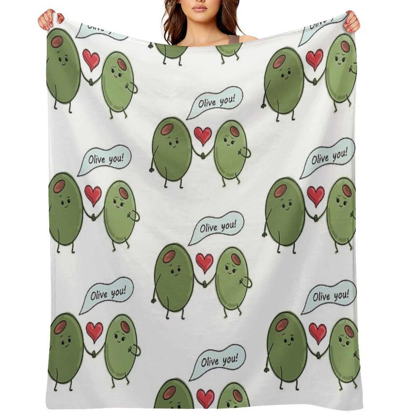 Olive You! Throw Blanket
