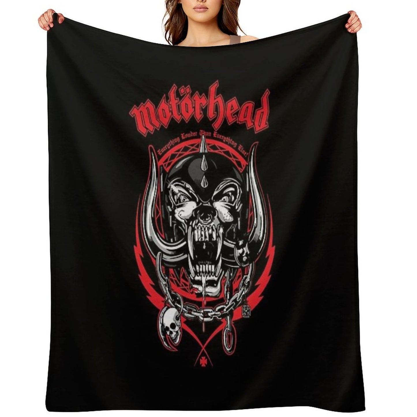 Rock N Roll 88motorhead Throw Blanket
