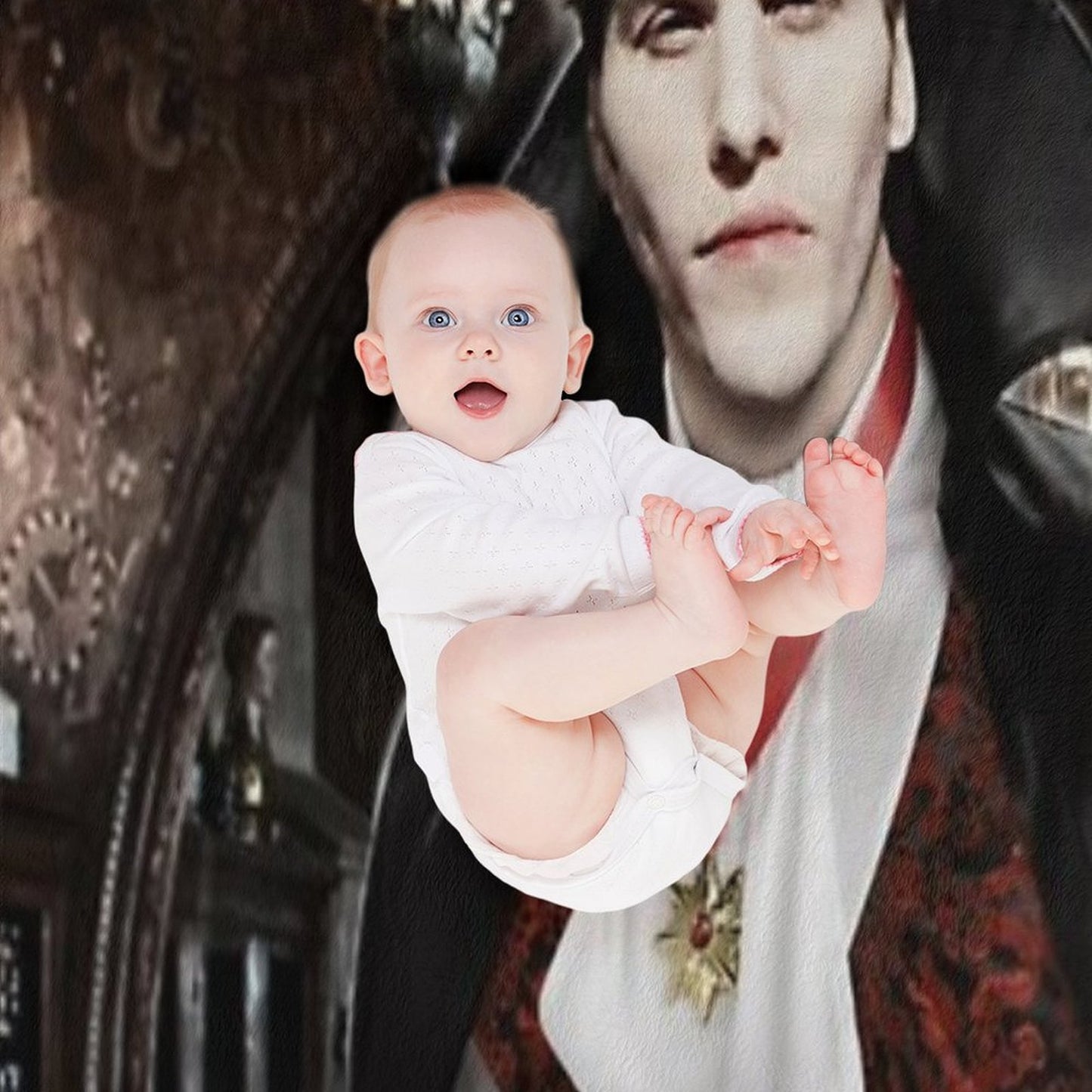 Vampire Jerma Throw Blanket