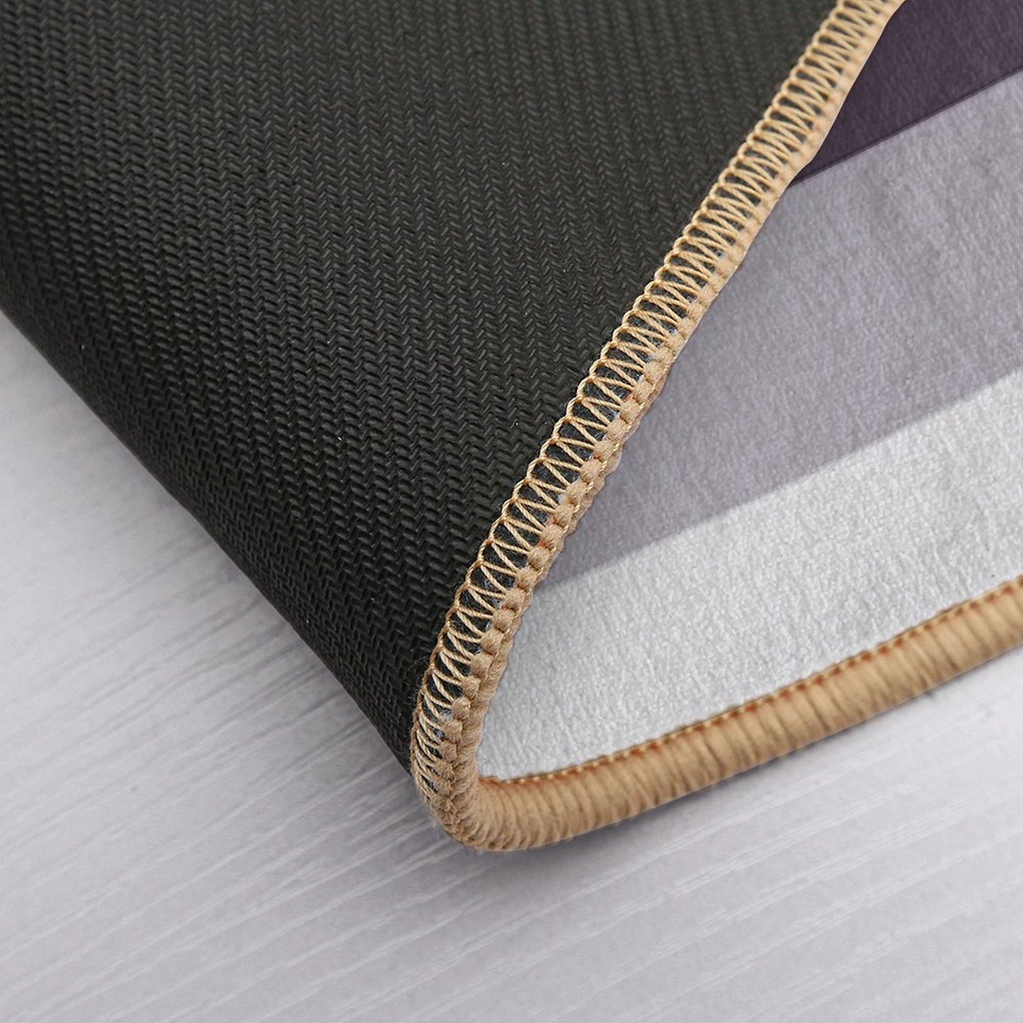 Preppy Trendy Winter Colors Ombre Grey Burgundy Red Plum Stripes Bath Mat
