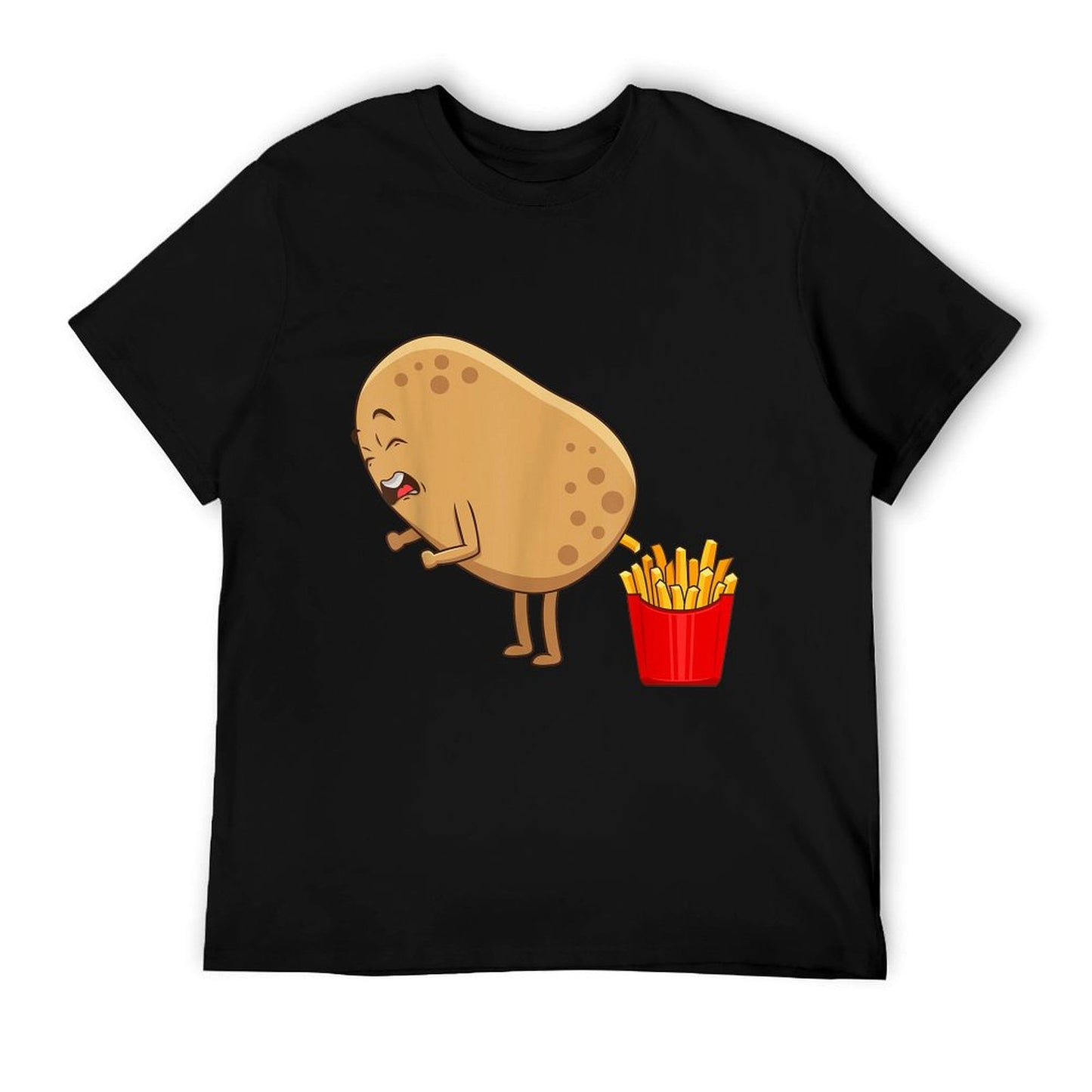 Funny French Fries Designs For Men Women Potato Food Eaters T-Shirt