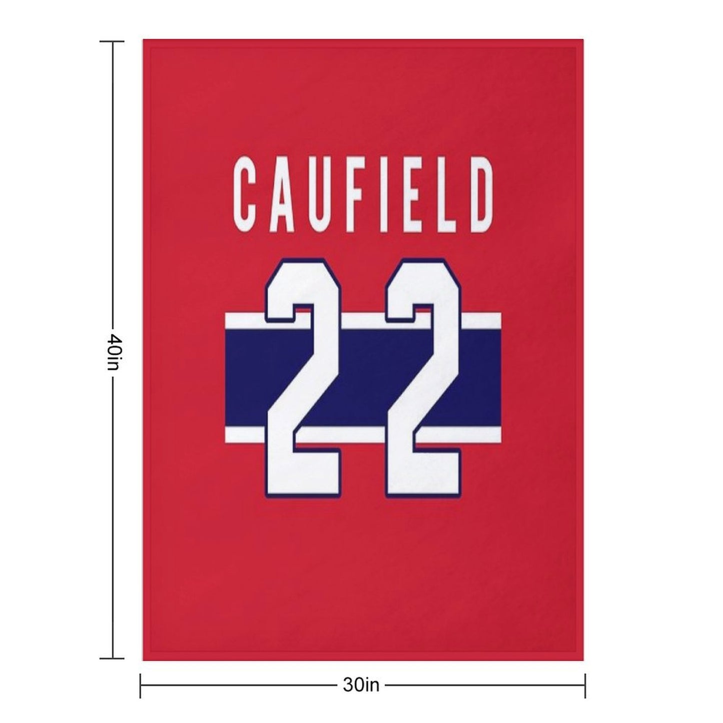 Caufield Jersey Throw Blanket