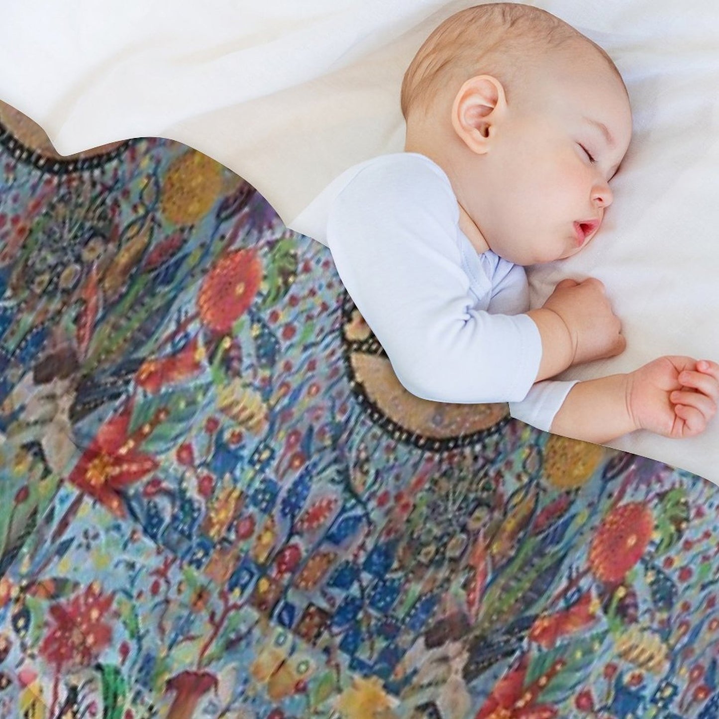 Ween Boognish And Flowers Throw Blanket