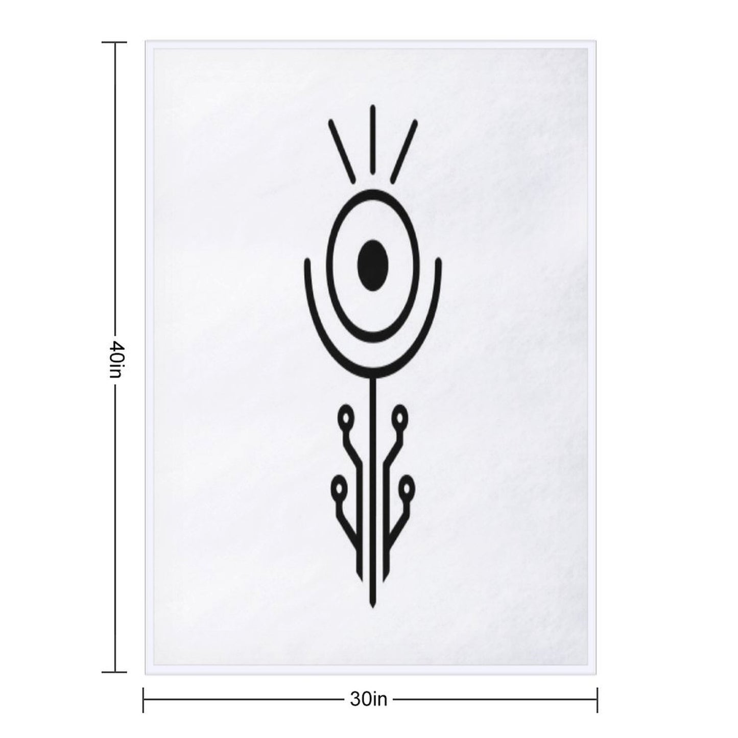 Totem of Still Ascent Throw Blanket