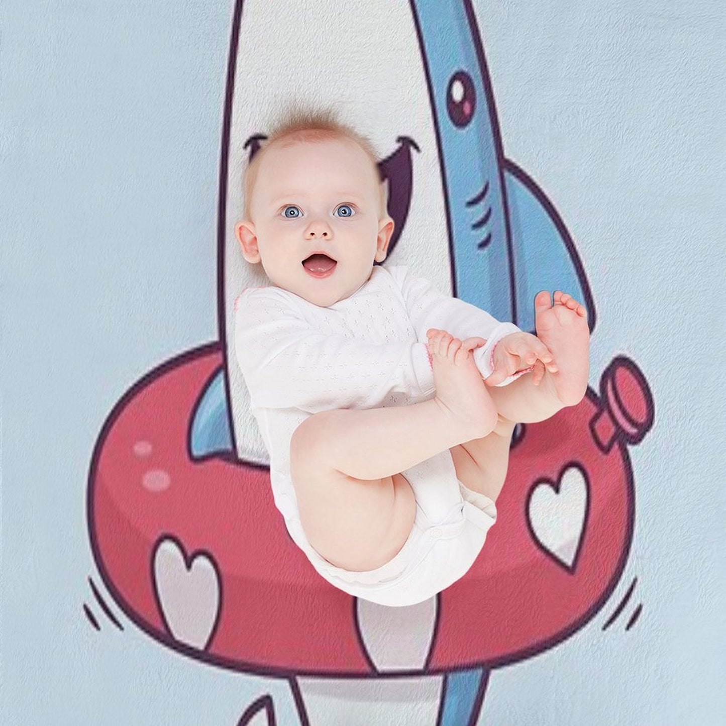 Shark Summer Fun Throw Blanket