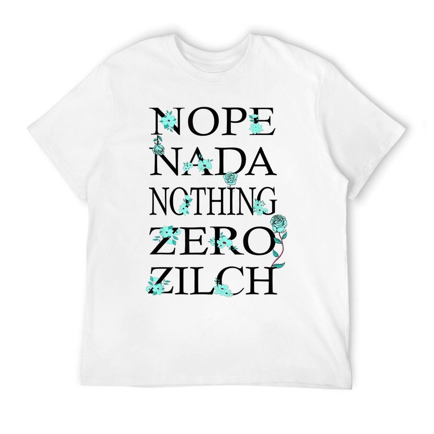 Light Teal Aqua NOPE Light Teal Aqua Color Graphic V2 Soft T-Shirt