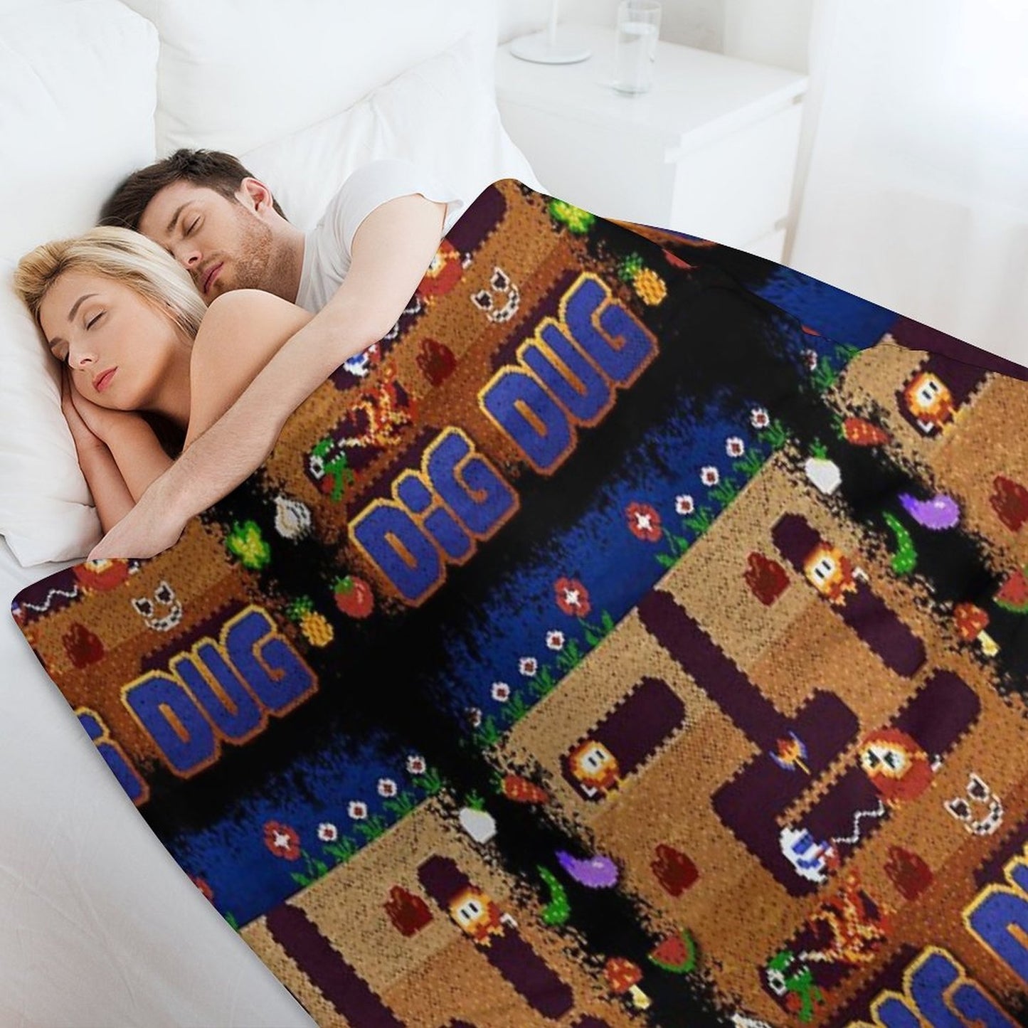 Dug Dig Throw Blanket