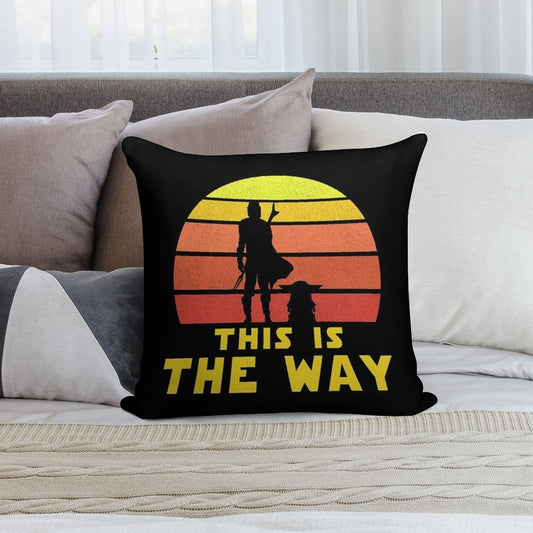 Mando Retro Vol.1 Soft Short Plush Fabric Throw Pillow