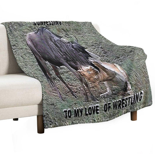 Wrestling For Life Throw Blanket