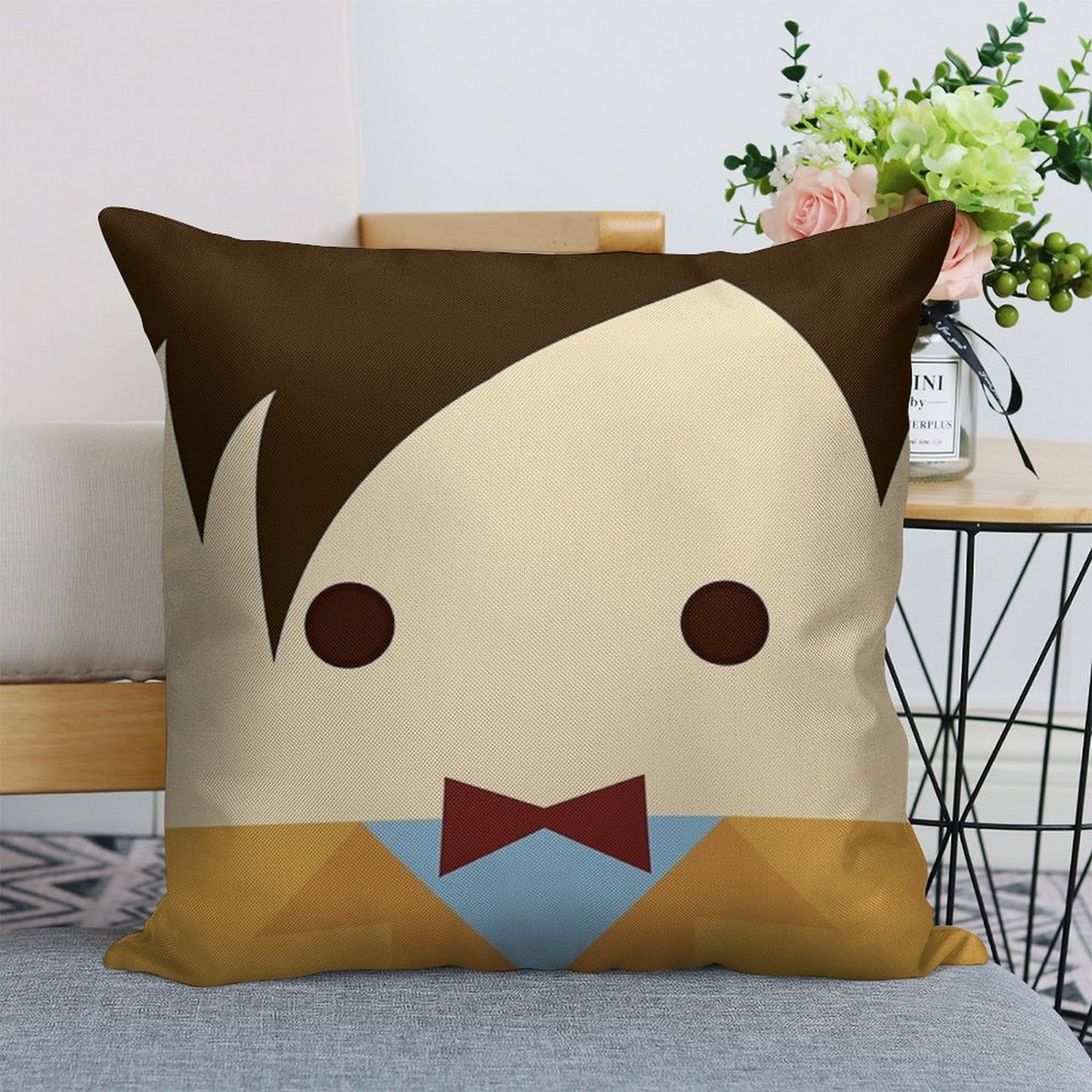11th Doctor, Matt Smith Linen Throw Pillow Cover