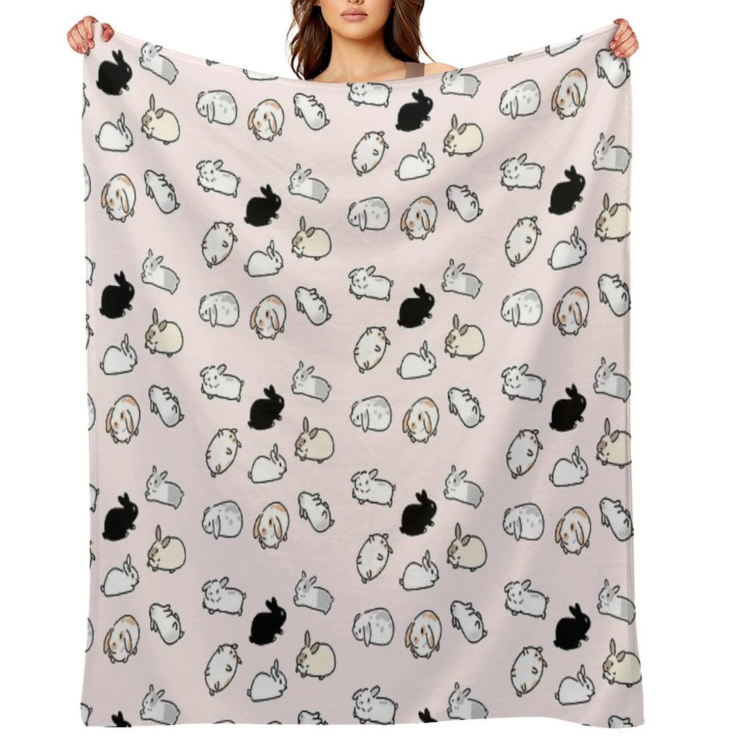 Bunny Rabbits Throw Blanket