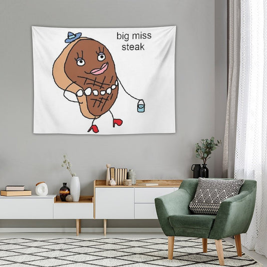 Big Miss Steak Tapestry