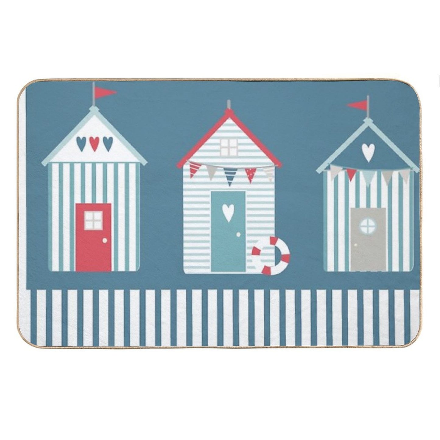 By The Sea Beach Huts Bath Mat