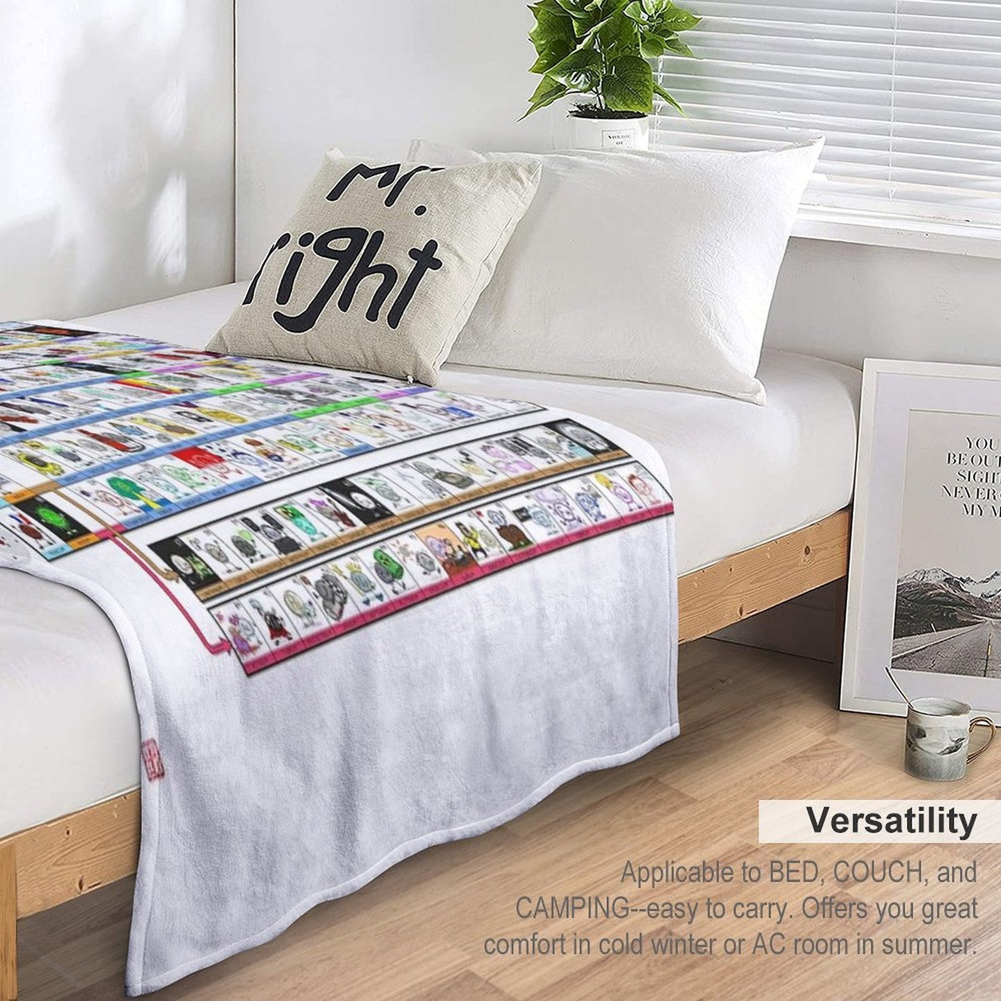 The Illustrated Periodic Table Throw Blanket